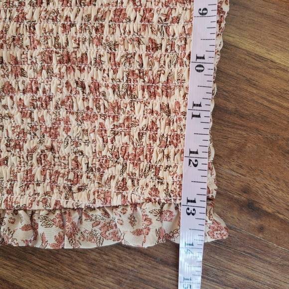 Japna Size XS Floral Long Sleeve Crop Top - Picture 6 of 6